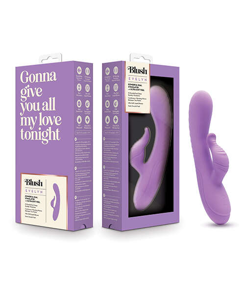 Blush Evelyn Rabbit Vibrator - Purple