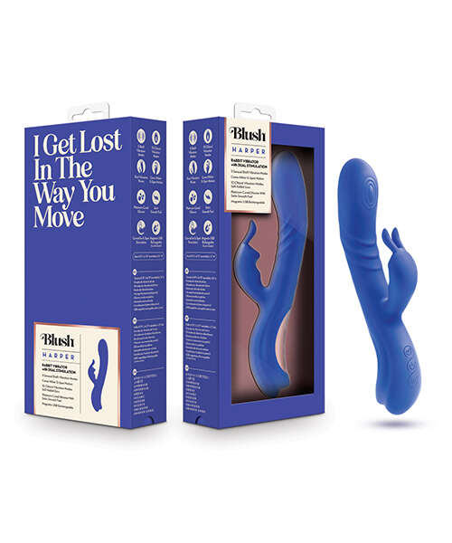 Blush Harper Rabbit Vibrator - Midnight