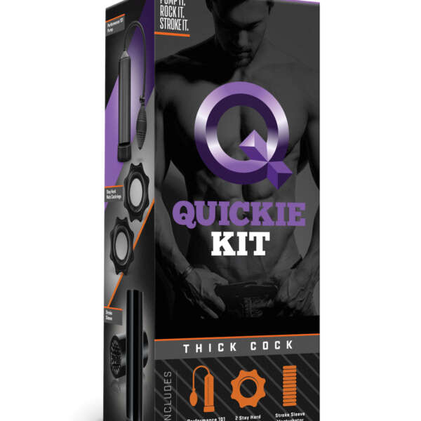 Blush Quickie Kit - Thick Cock Black