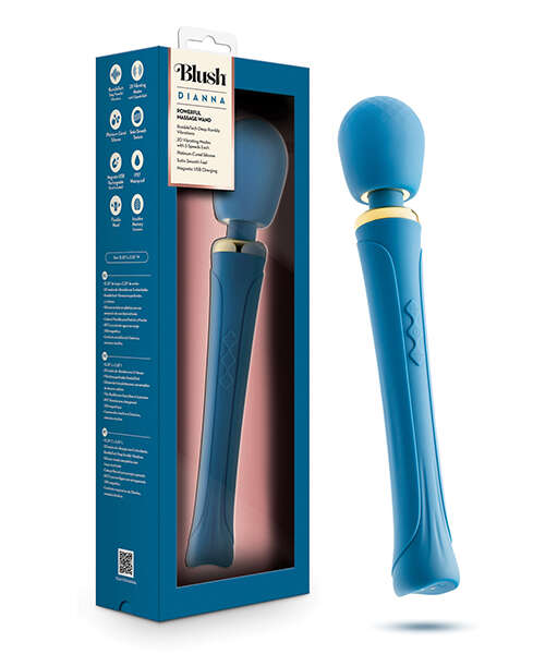 Blush Dianna Wand Massager - Teal