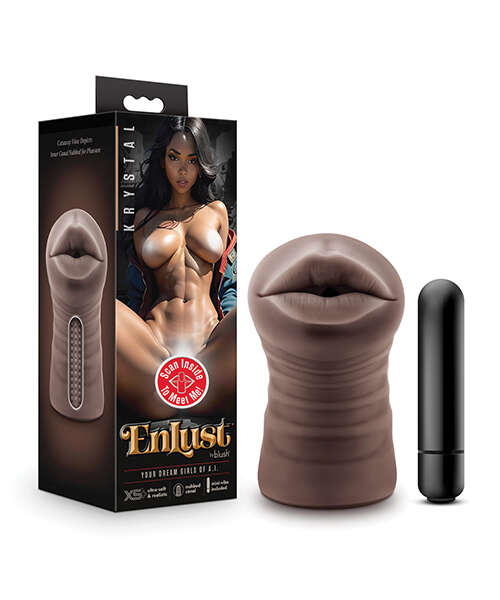 Blush EnLust Mouth Stroker w/Vibrating Bullet - Krystal