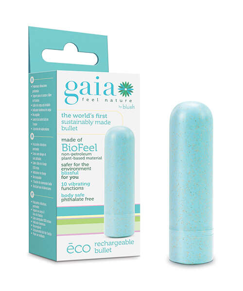 Blush Gaia Eco Rechargeable Bullet - Aqua