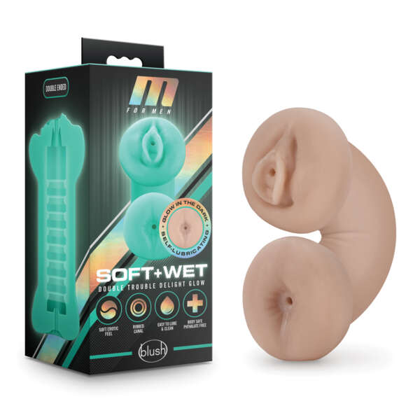 Blush M for Men Soft & Wet Double Trouble Glow in the Dark - Ivory