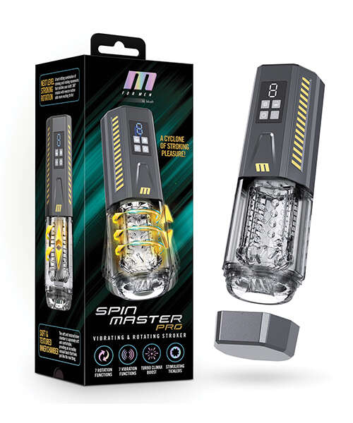 Blush M for Men SpinMaster Pro Stroker - Grey