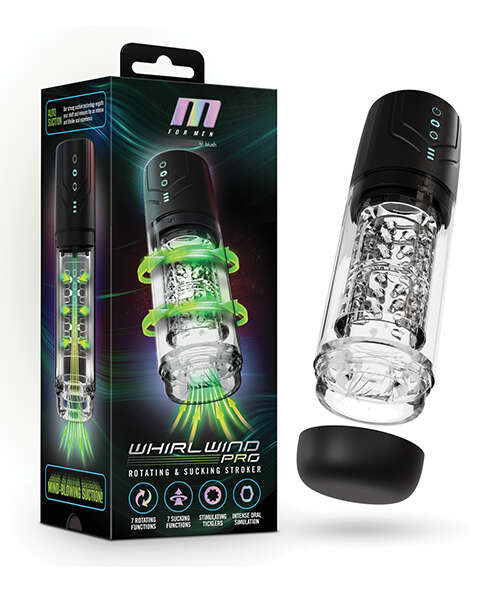 Blush M for Men Whirlwind Pro Stroker - Black