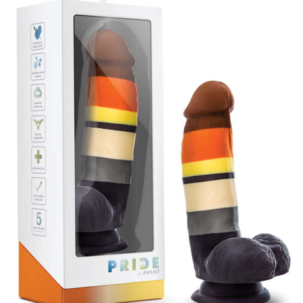 Blush Avant P9 Bear Pride Dildo - Multi Color