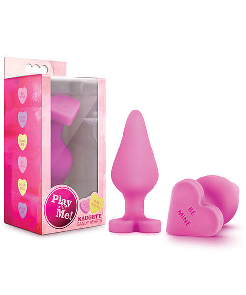 Blush Play With Me Naughty Candy Heart Be Mine Plug - Pink