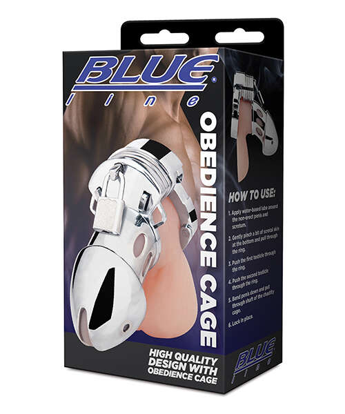 Blue Line Obedience Cage - Silver