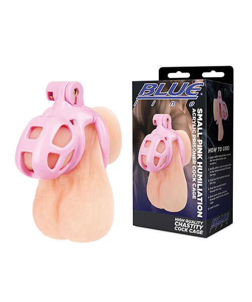 Small Pink Humiliation Acrylic Prisoner Cock Cage