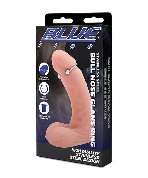 Blue Line Stainless Steel Bull Nose Glans Ring