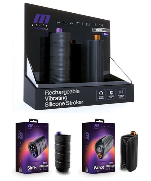 Blush M Elite Platinum Vibrating Merchandising Kit