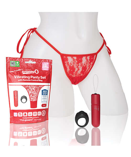 Screaming O My Secret 4T Panty Vibe w/Remote - Red