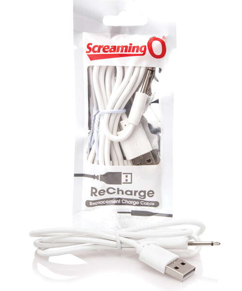 Screaming O Recharge Charging Cable - White