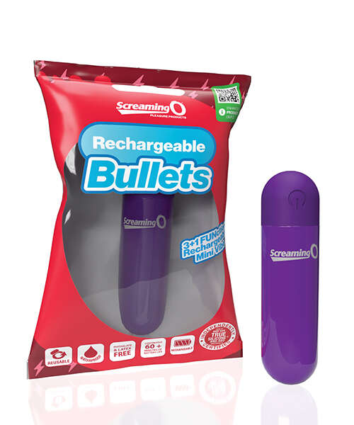 Screaming O Rechargeable Bullets - Purple