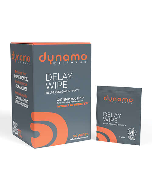 Dynamo Wellness Delay Wipe 4% - 36 Pack
