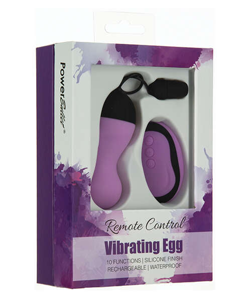 Powerbullet Remote Control Vibrating Egg - Purple