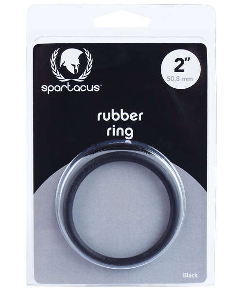 Spartacus 2" Rubber Cock Ring - Black