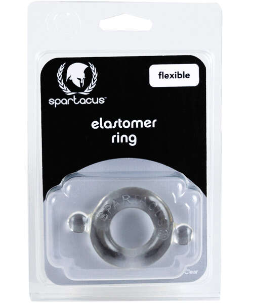 Spartacus Elastomer Cock Ring - Clear