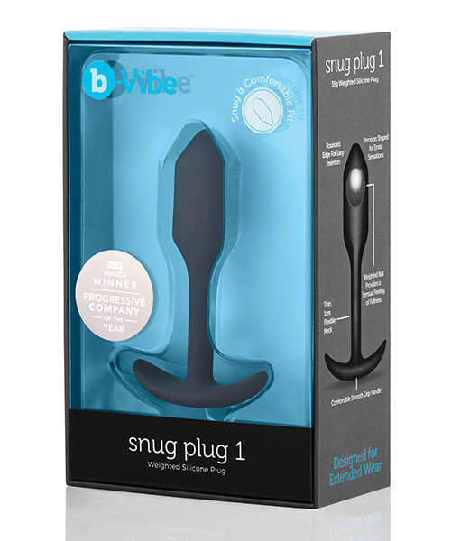 b-Vibe Weighted Snug Plug 1 - 55 g Black