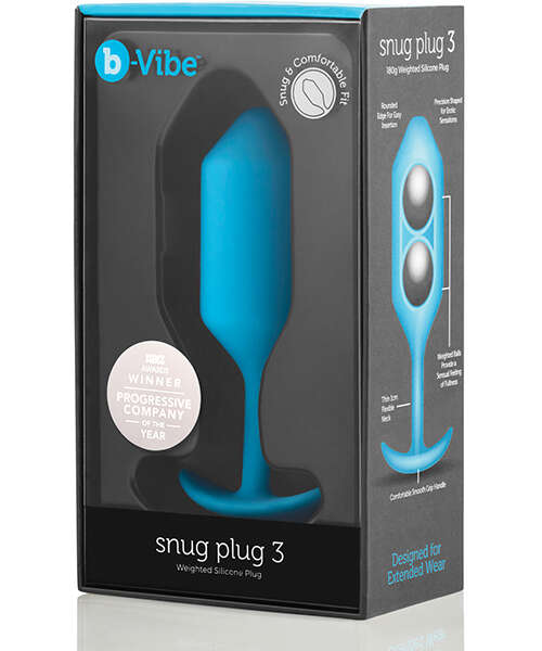 b-Vibe Weighted Snug Plug 3 - 180 g Teal