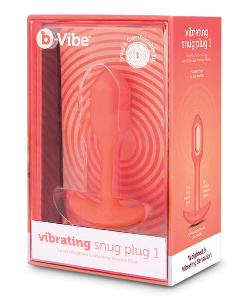 b-Vibe Vibrating Snug Plug - Small Orange