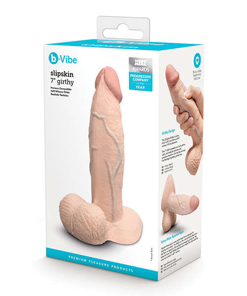 b-Vibe Slipskin 7" Girthy - Cream