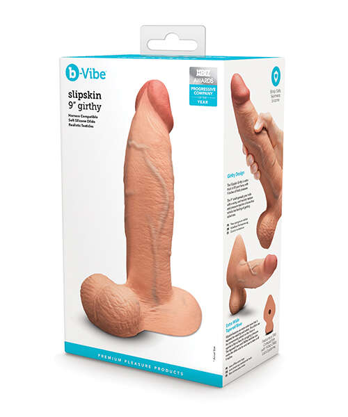 b-Vibe Slipskin 9" Girthy - Mocha