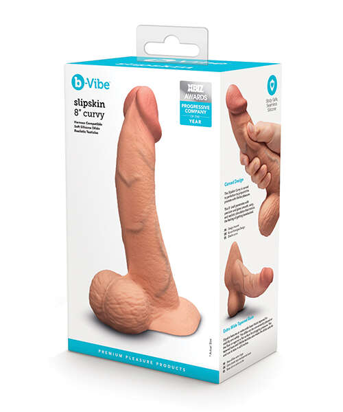 b-Vibe Slipskin 8" Curvy - Mocha