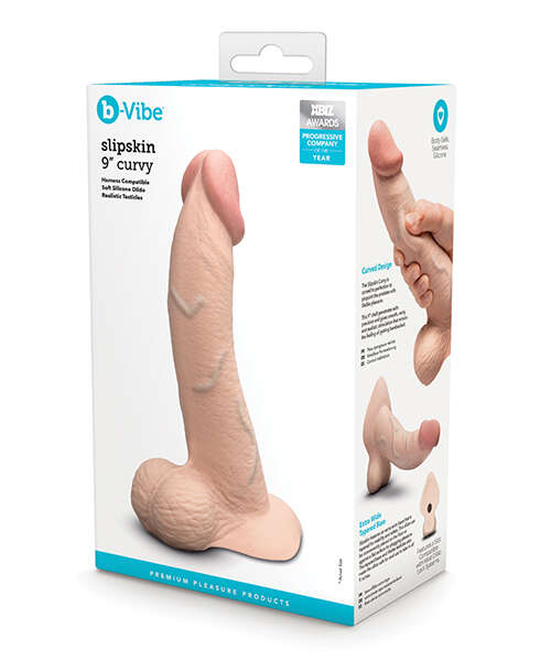 b-Vibe Slipskin 9" Curvy - Cream