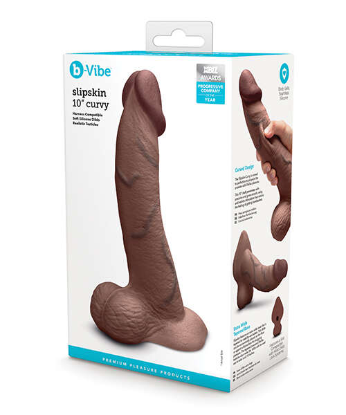 b-Vibe Slipskin 10" Curvy - Brown
