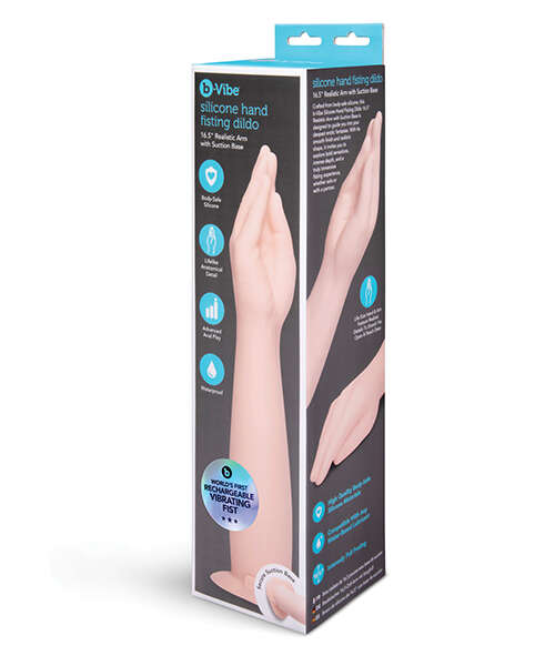 b-Vibe 16.5 Inch Silicone Hand Fisting Dildo w/Suction Base