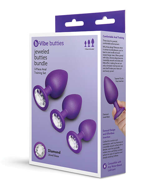 Jeweled Butties Bundle 3-Piece Anal Training Set