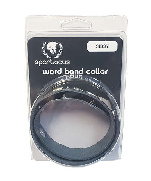 Spartacus SISSY Leather Collar - Black