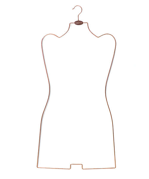 Coquette Branded Metal Body Hanger - Rose Gold