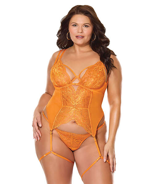 Mango Obsession Bustier w/Thong - Orange QN