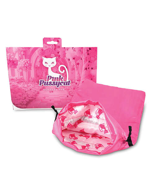 Pink Pussycat Antibacterial Toy Bag