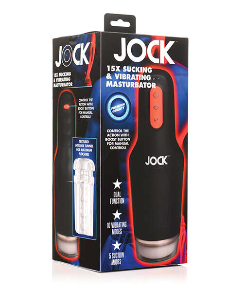 Curve Toys Jock 15x Sucking & Vibrating Masturbator