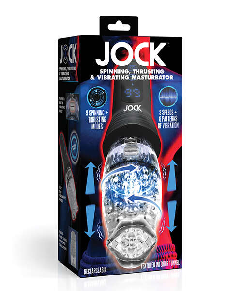 Curve Novelties Jock Spinning & Thrusting Masturbator