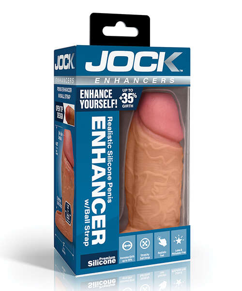 Curve Toys Jock Silicone Penis Extension Sleeve - Medium