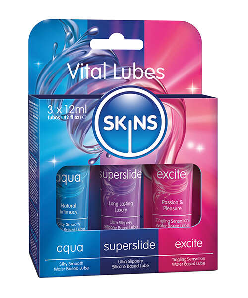 Skins Vital Lubes - 12 ml Tubes Pack of 3