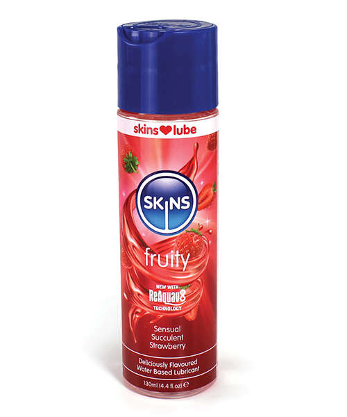 Skins Water Based Lubricant - 4.4 oz Strawberry