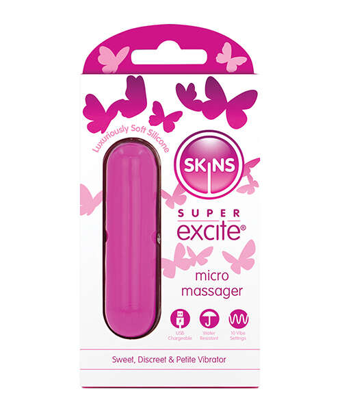Skins Super Excited Petite Vibrator - Pink