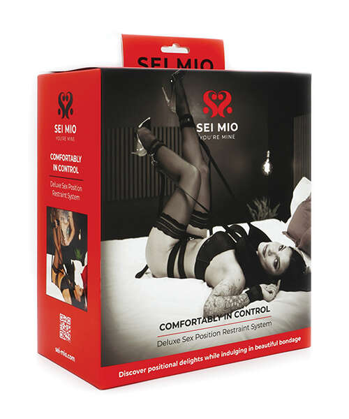 Sei Mio Comfortably in Control Deluxe Sex Position Restraint System - Black