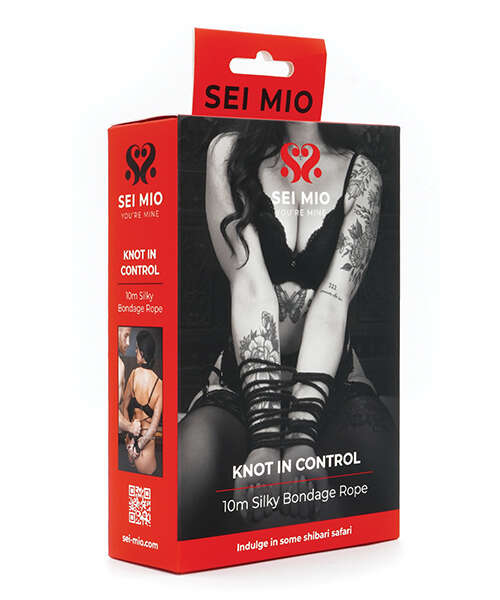 Sei Mio Knot in Control 10 m Silky Bondage Rope - Black