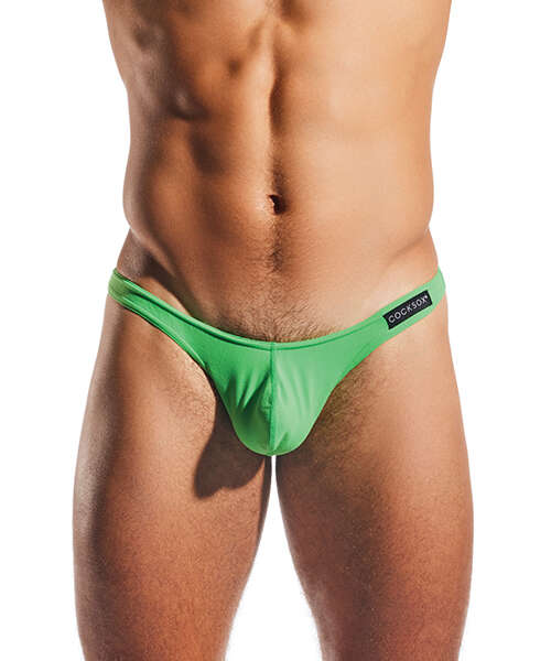 Cocksox Enhancing Pouch Thong - Palm Leaf Green LG