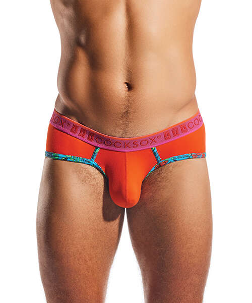 Cocksox Contour Pouch Sports Brief - Sunset Orange SM