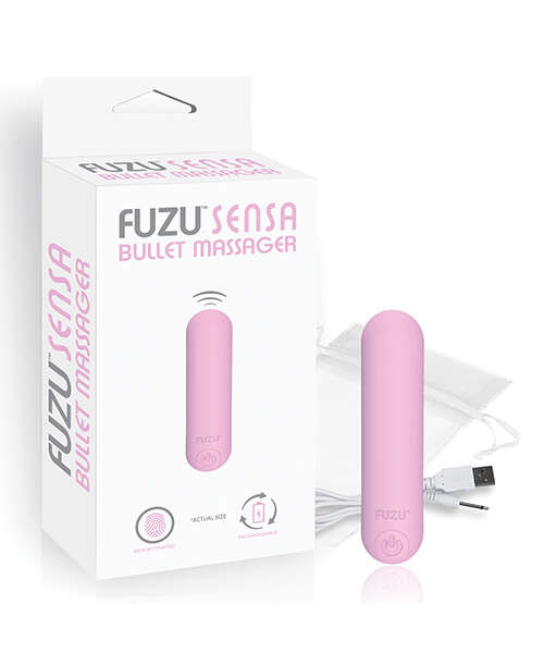 Fuzu Sensa Activated Rechargeable Bullet Massager - Pastel Pink