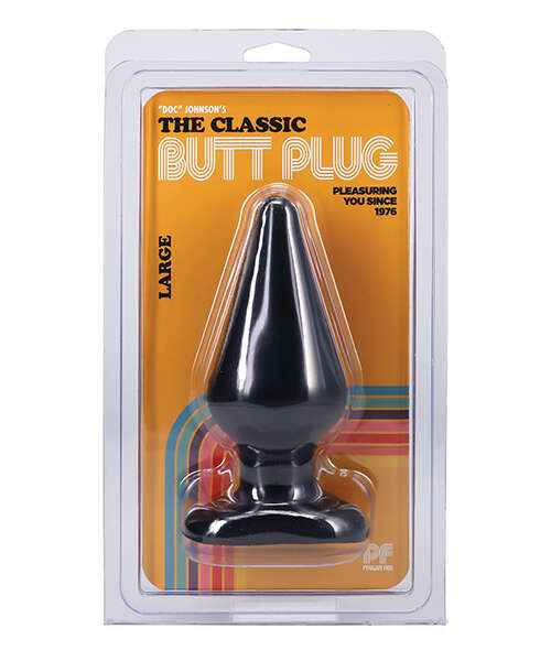 Classic Butt Plug - Large Black