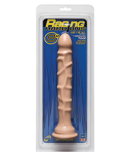 Raging Hard Ons Slimline 8" Dong w/Suction Cup