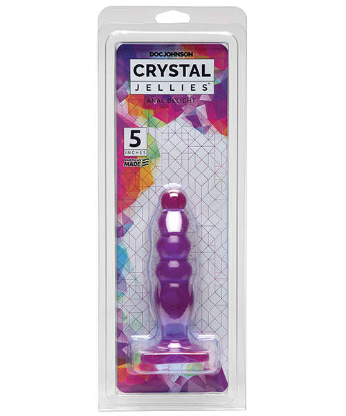 Crystal Jellies 5" Anal Delight - Purple